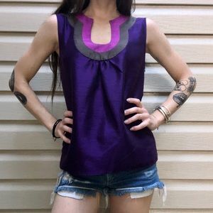 Banana Republic Purple Sleeveless Top